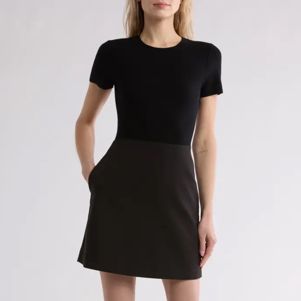 NWT Theory Nocturne Navy Tailor Stretch Dress P